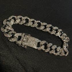 Cuban link bling bracelet 