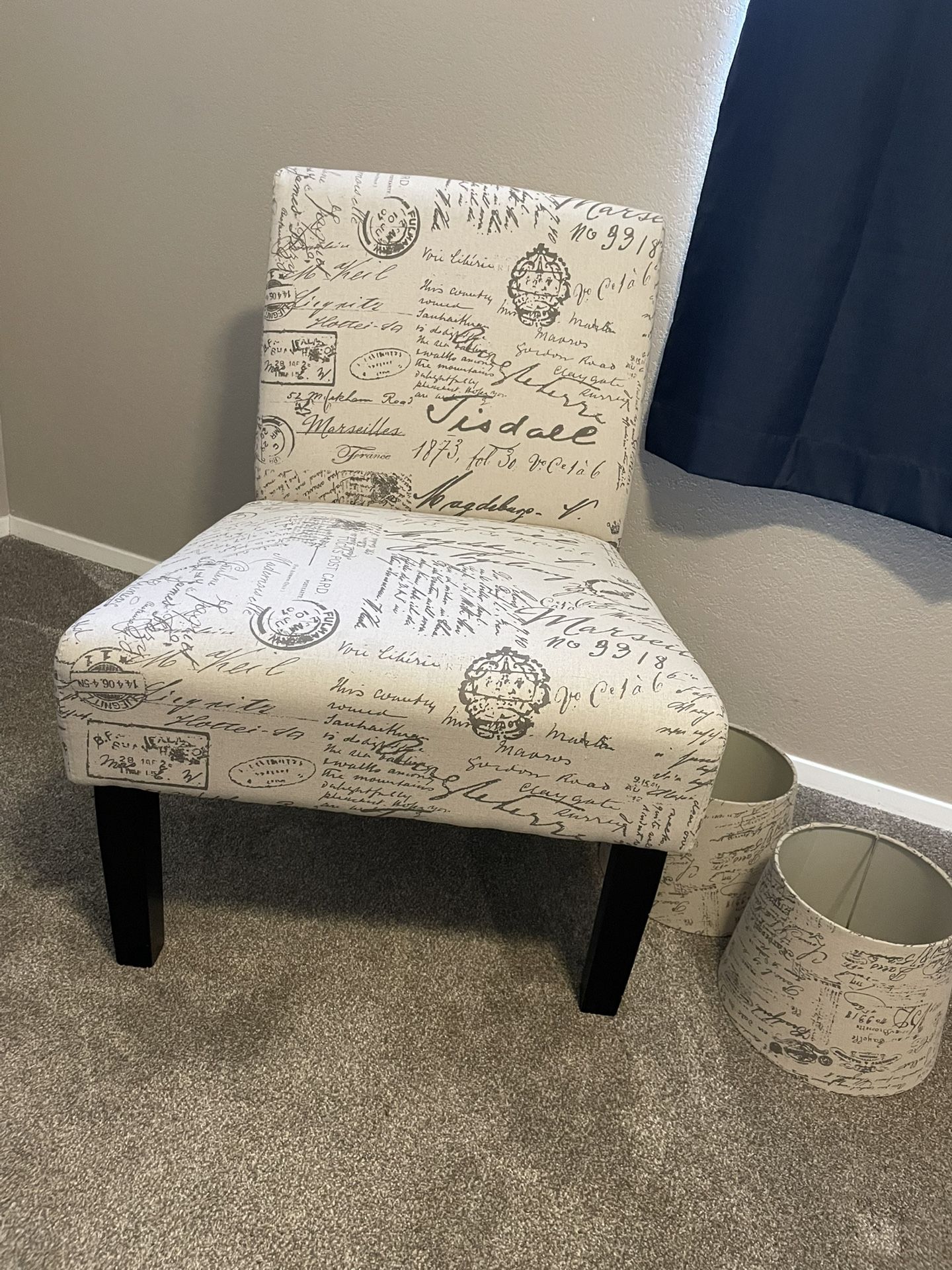 Chair and Lampshades