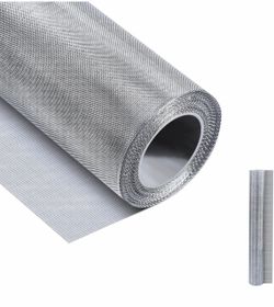 20 Mesh 304 Stainless Steel Mesh Screen, 24''×118''（60cm×300cm） Wire Screen Mesh, Rust Free Woven Wire Mesh, Metal Mesh Screen for Air Vents, Window S