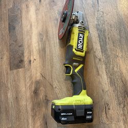 18v Grinder con pila 4 amps y disco nuevo de 6 1/2”