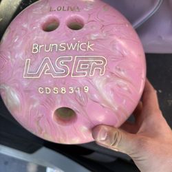 Brunswick Bowling Ball With Vintage Bag