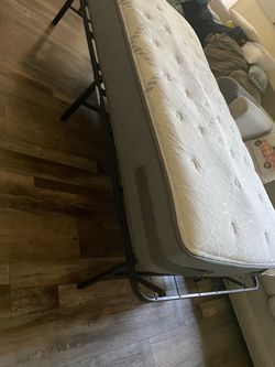 Twin frame and mattress $35