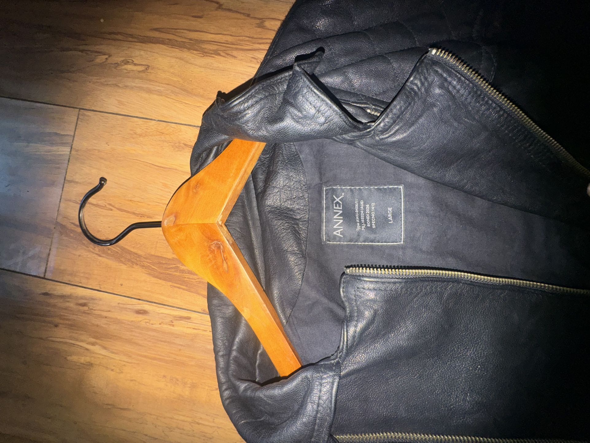 Leather Jacket Size Large