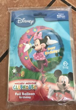 Minnie Mouse birthday balloons 5pk