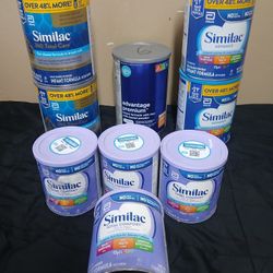 10 Cans Of Similac Infant Formula