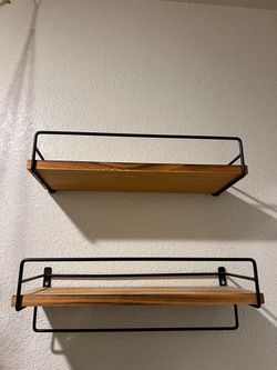 Floating Wall Shelves - Set of 2