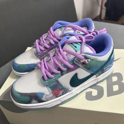Nike Dunk Low Sb Futura Laboratories Bleached Aqua