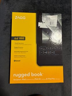 ZAGG Rugged Book detachable wireless keyboard and case combo designed for the 10.2-inch and 10.5-inch Apple iPad