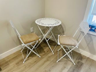Table + 2 Chairs — $45