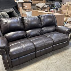 Berkline Recliner Leather Sofa For