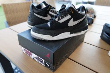 Jordan 3 Tinker Black Cement Gold 9.5