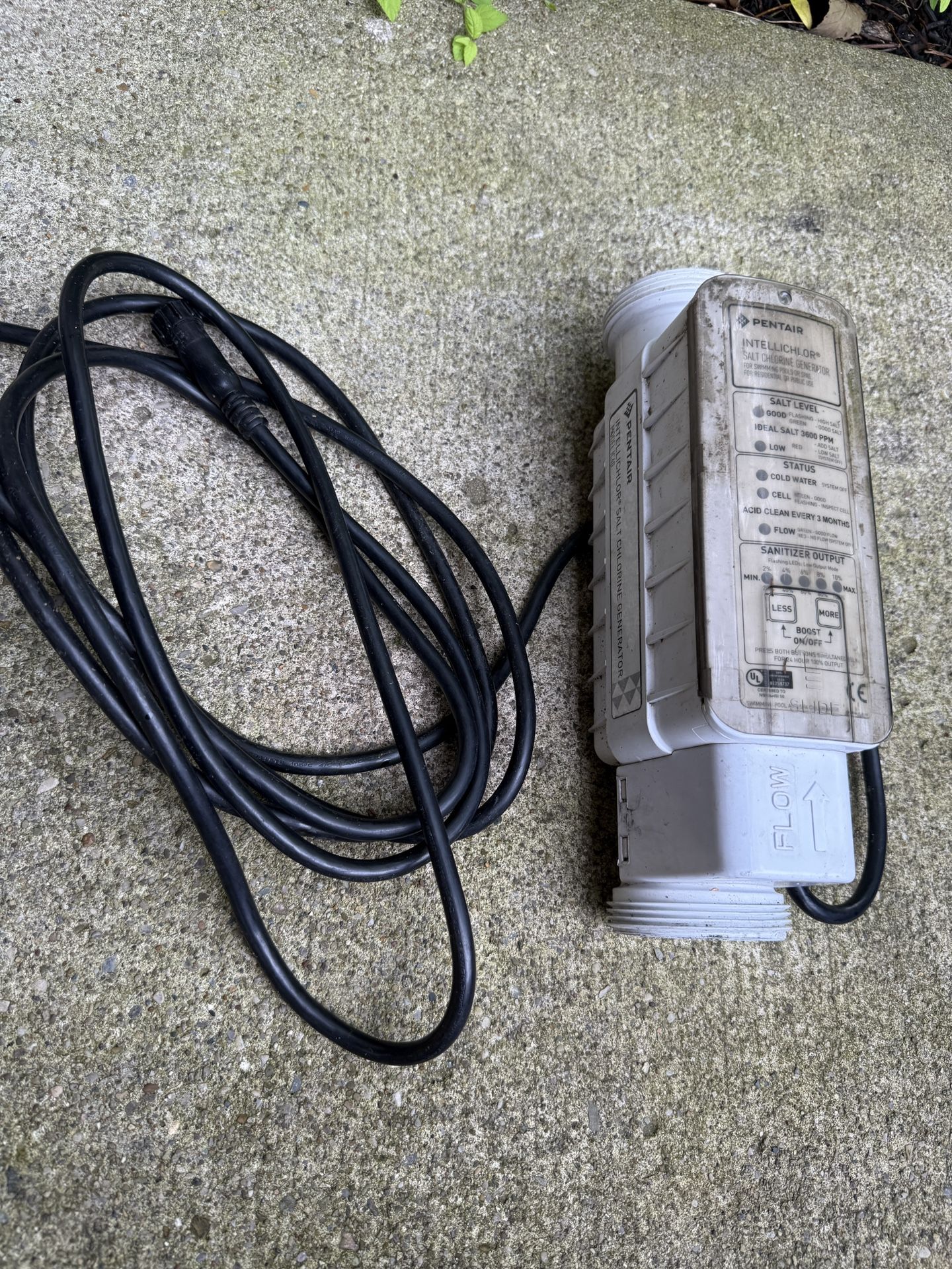 Pentair Intellichlor Pool Salt Meter, works but for parts.  