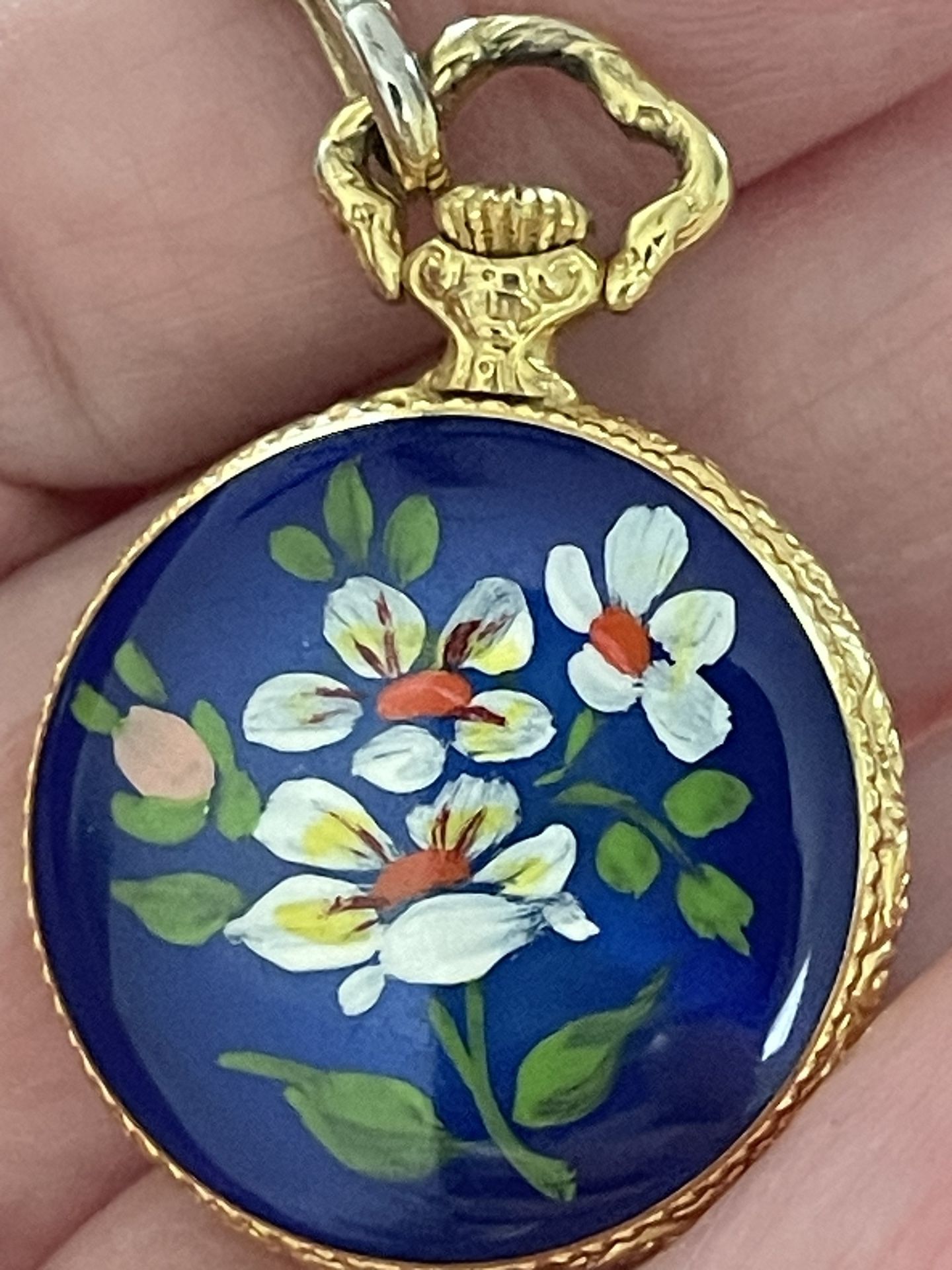 Vintage Bucherer Pendant Watch Necklace