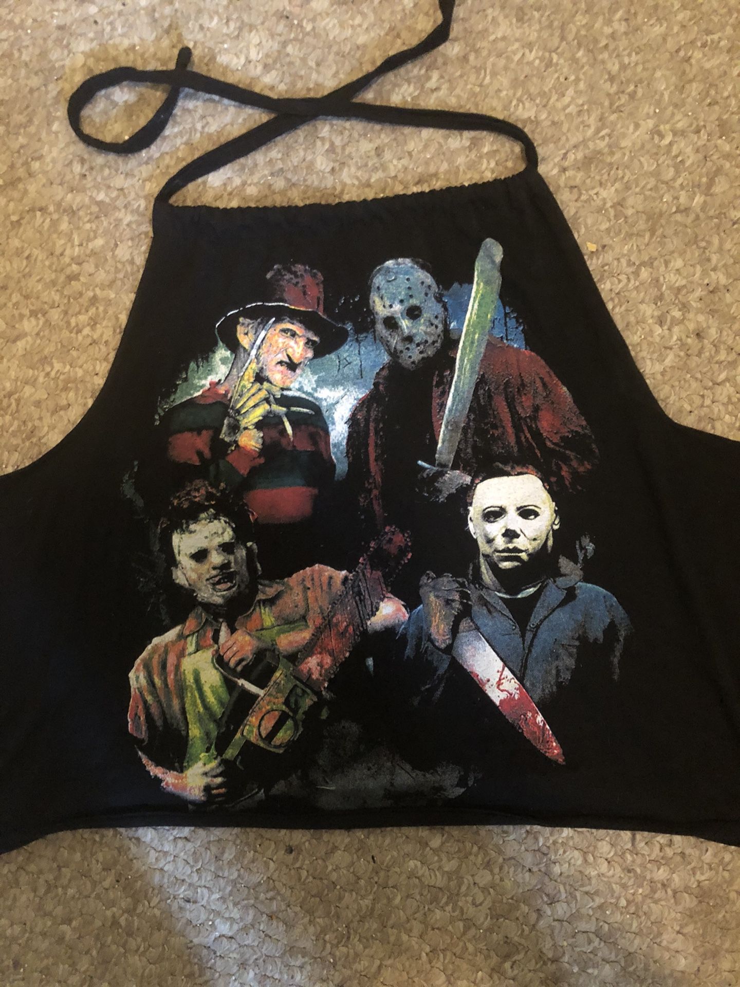Horror movie characters laced tank top