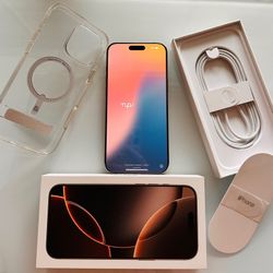 iPhone 16 Pro Max 256GB – Like New, Barely Used – Case + Screen Protector