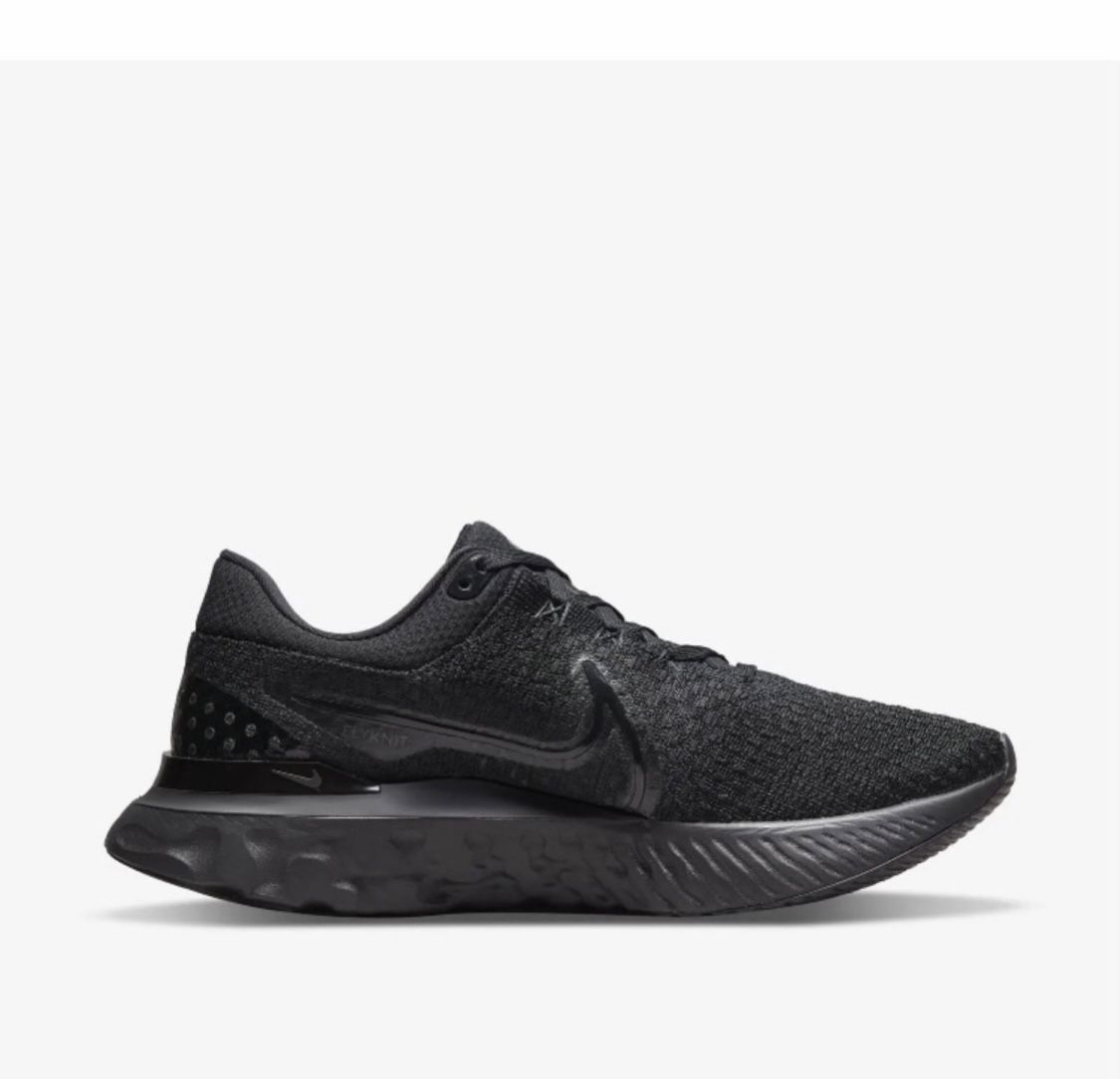Nike React Infinity Run Flyknit 3 Triple Black DH5392-005 Men's Sneakers Shoes