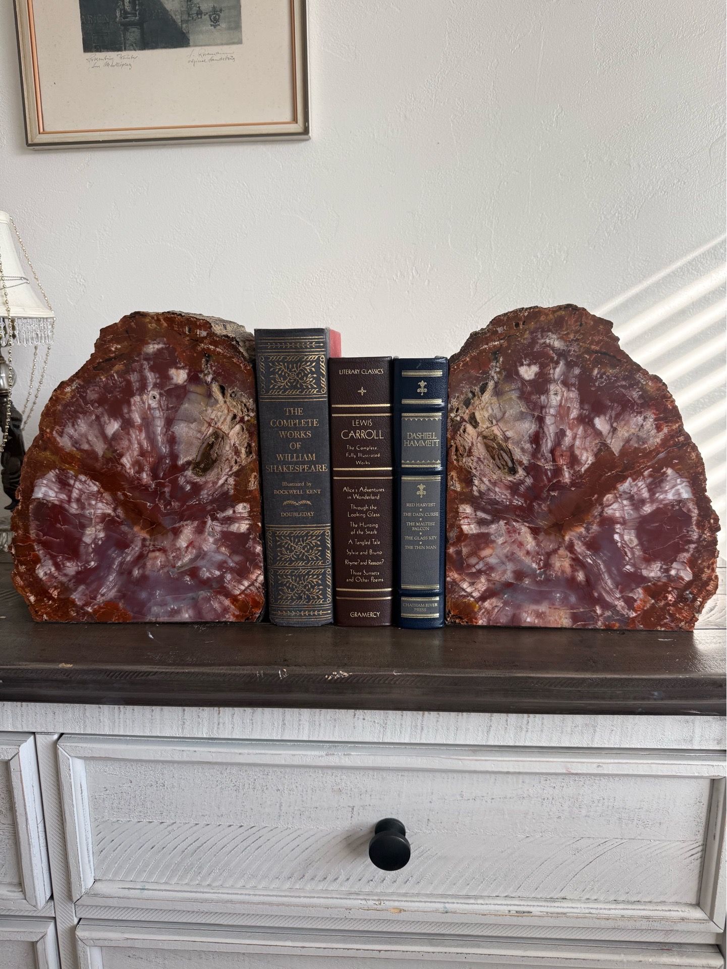 Stunning Large Petrified Wood Bookends – Museum Quality Natural Art