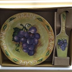 Cake plate and server