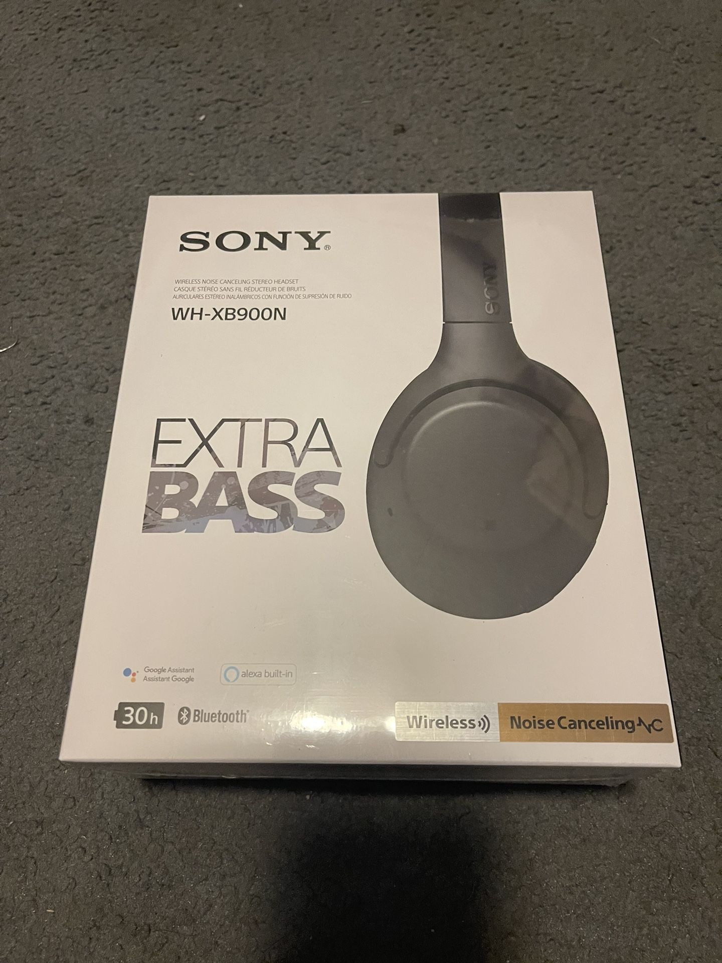 Sony wireless noise, cancellation, Stereo headsets. New in box  Never opened with plastic sealed