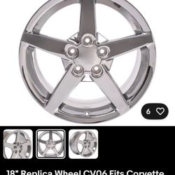 Corvette,  rim chrome brand new in the box