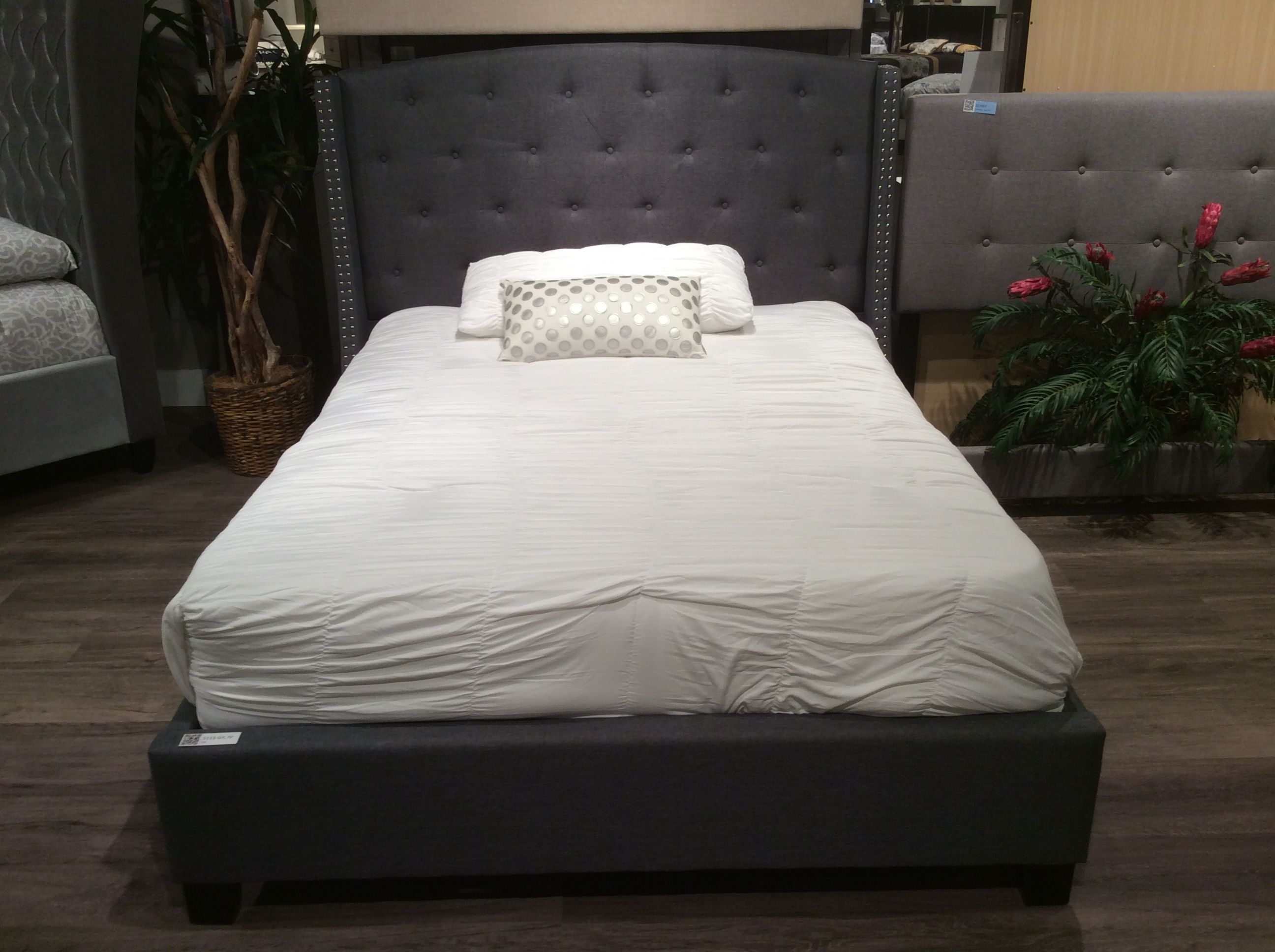 Reduced! Queen Platform Bed Frame - Brand New in Box - Khaki & Grey available