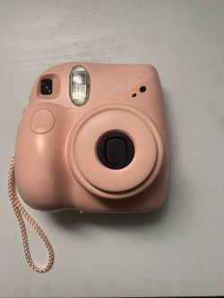 pink Polaroid Camera With Case