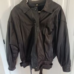 Woman's leather Jacket size small petite