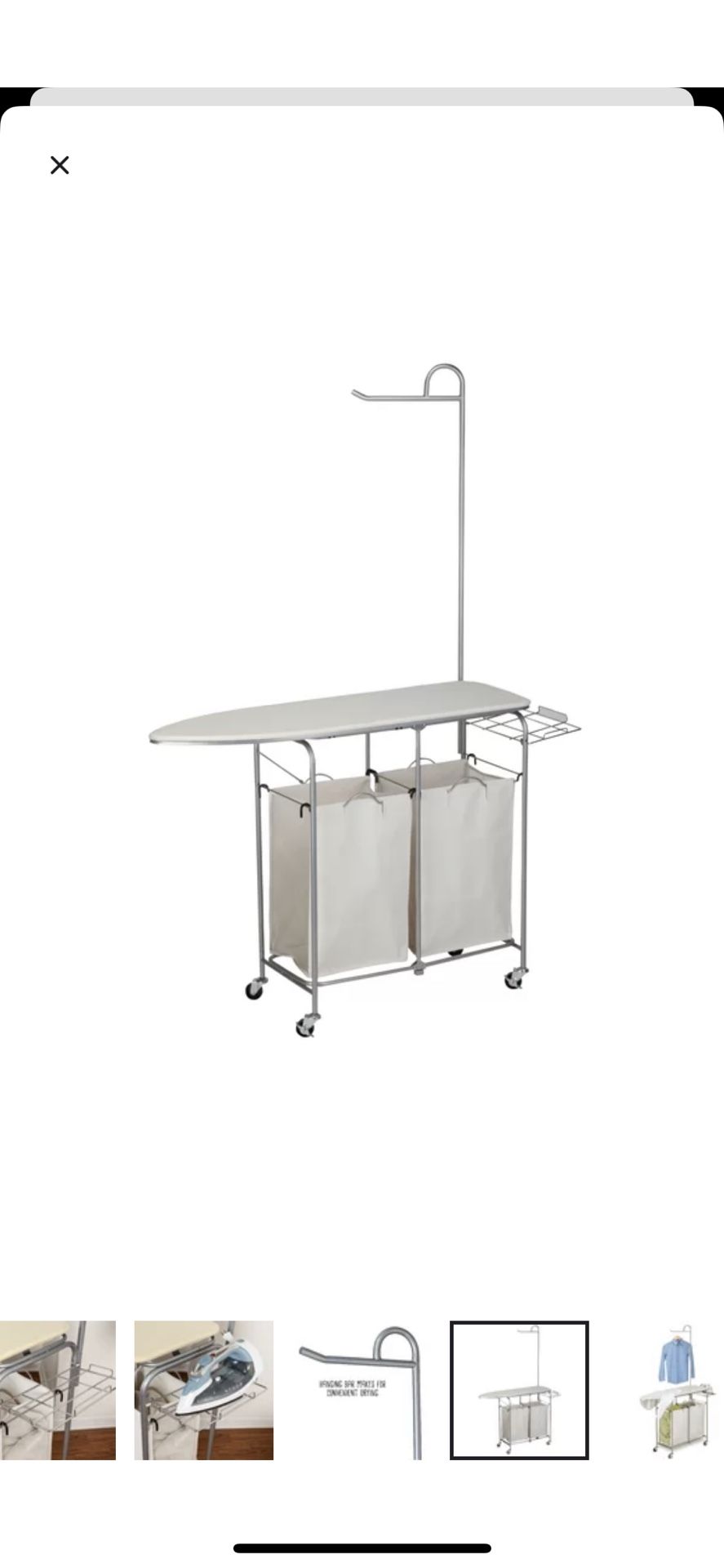 Laundry Sorter Ironing Board And Steam Rack