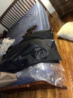 Wooden Sleigh Bed Queen 