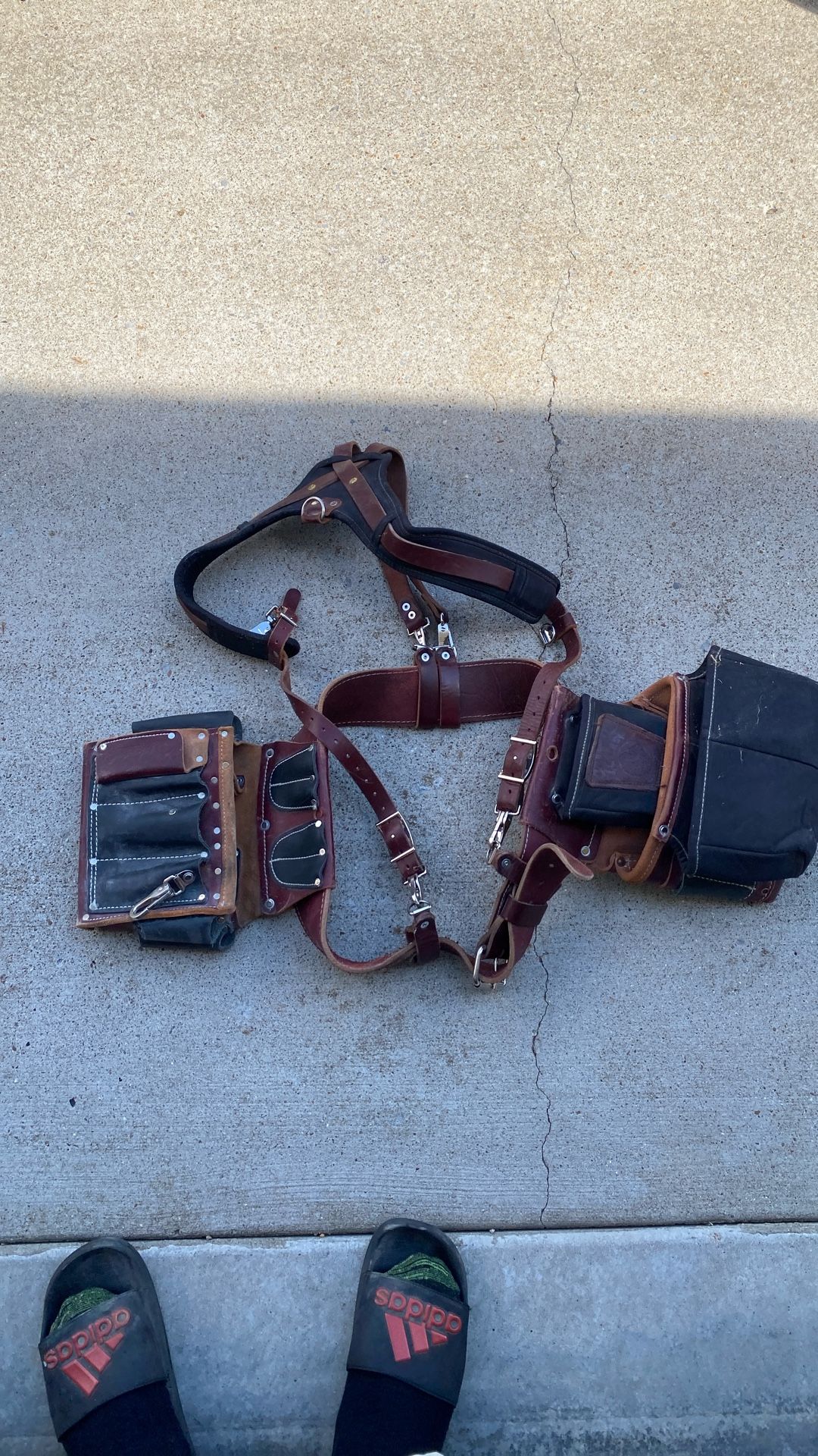 Occidental Electrician Tool Bag And Suspenders