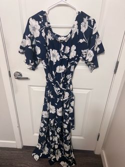 We Love Fashion Floral Off Shoulder Wide Leg Jumpsuit Size M