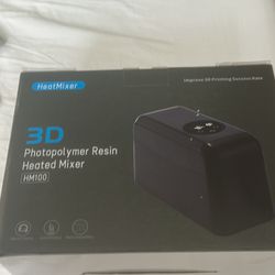 new 3d resin heated mixer
