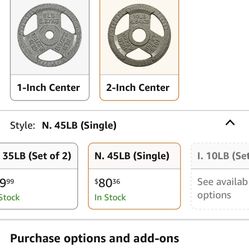 Balance Form 45lb Olympic Barbell Weight Plates. I Have 5 Left