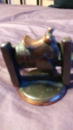 Saddle on fence miniature