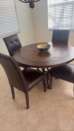 48 inch table and four chairs
