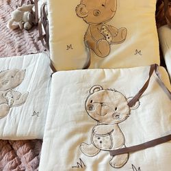 Baby Crib Bear Pillows 