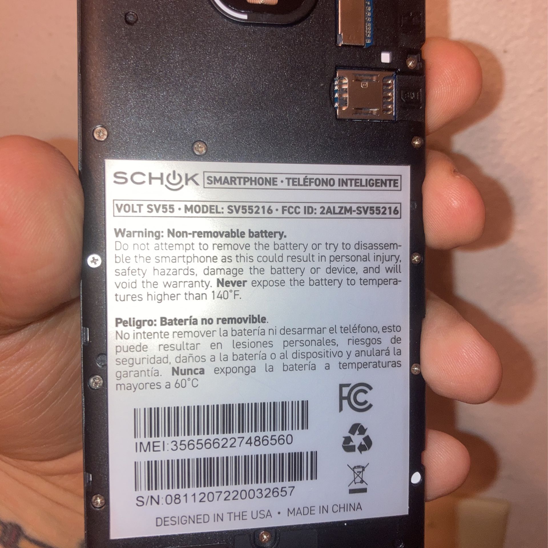 Schok Volt SV55 Cell Phone (Assurance)