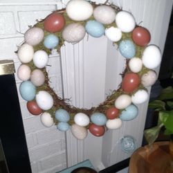 Multi Colored EGG WREATH
