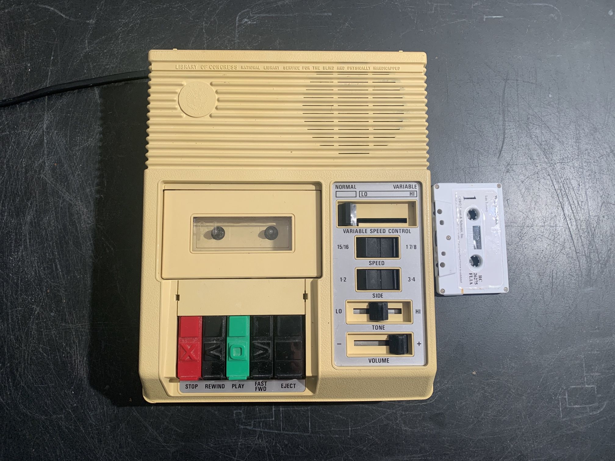 Library of Congress Tape Deck for the Blind
