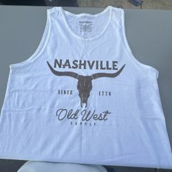 White Brandmakers muscle T 