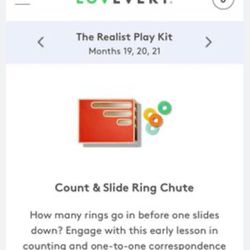 Lovevery Count and Slide Ring chute