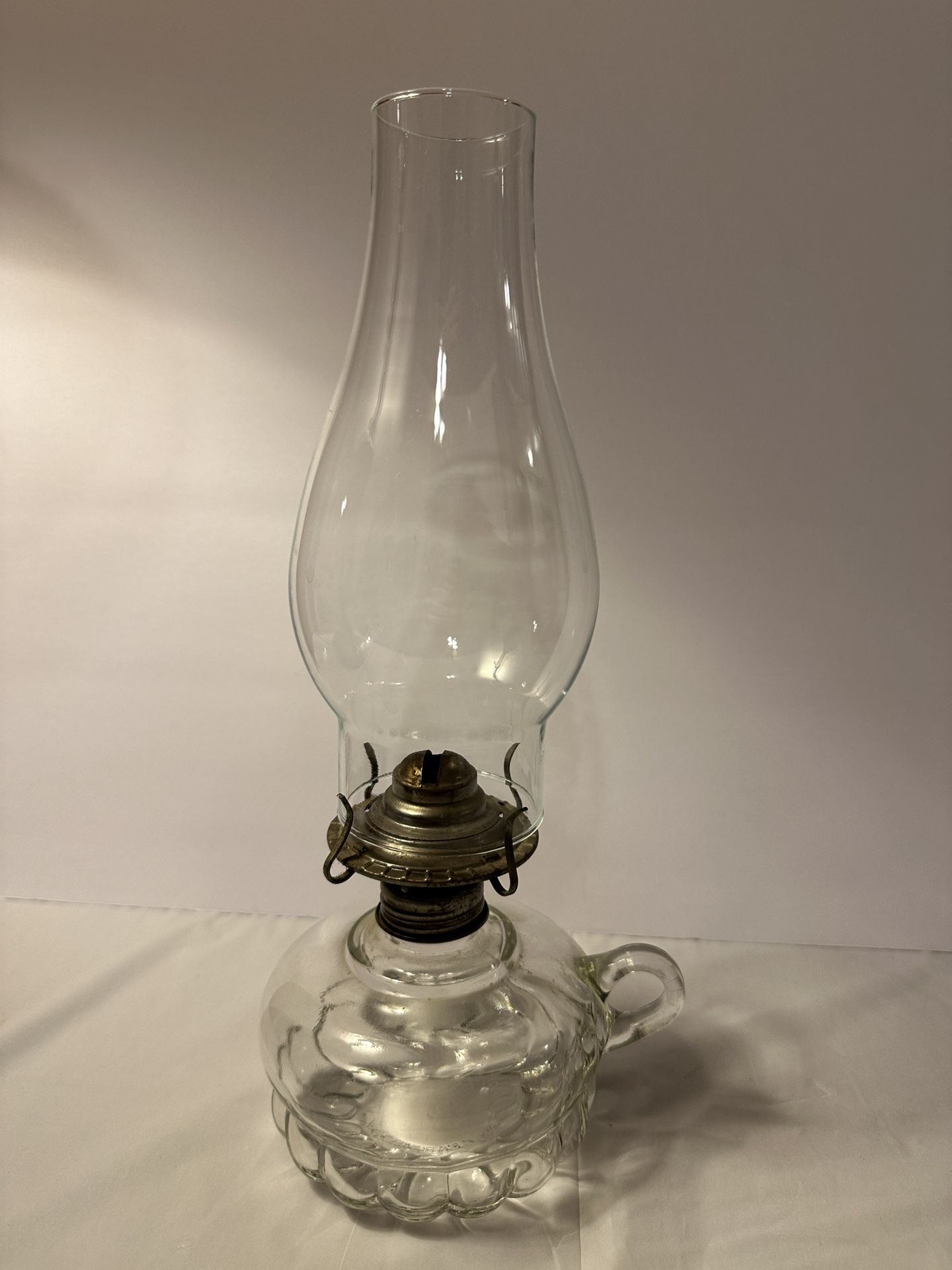 Antique Glass Gas Lamp