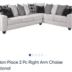 Benton Place 2 Pc Right Arm Chaise Sectional