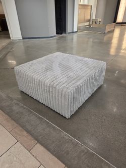 Off white ottoman