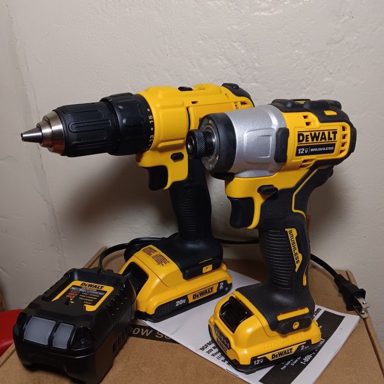 Dewalt 20v Drill And Impact Driver Brushless 12v