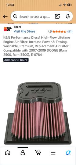 Dodge ram air filter