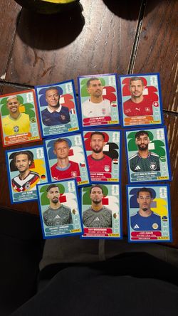 Panini world cup sticker blue