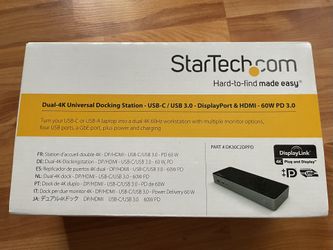 Startech 4K Universal Docking Station USB-C DisplayPort & HMDI