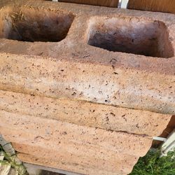 Red concrete  block
