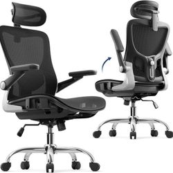 New Ergonomic Office Chair, Mesh Seat Cushion with 3D Armrests and 3D Headrest